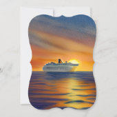 . .豪華でエキサイティングな方法を提供するクルーズ船 ノートカード (正面)