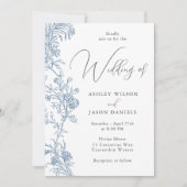 豪華でエレガモダンントな結婚式 招待状 (正面)