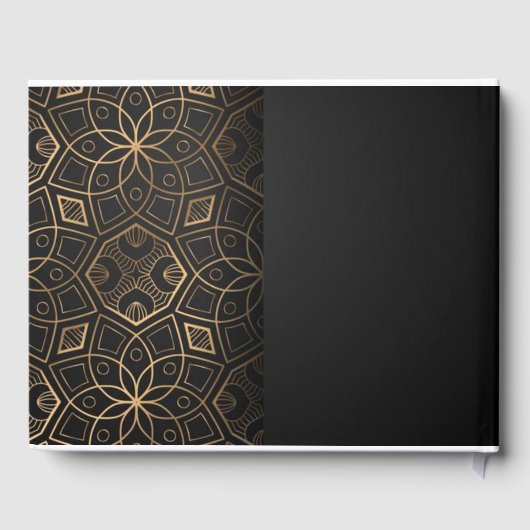 豪華でエレガントなウェディング ゲストブック (裏面)