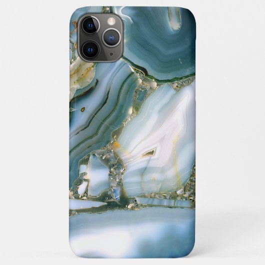 豪華でエレガントなブルーマーブル模様 Case-Mate iPhoneケース (裏面)