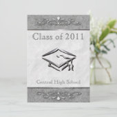 豪華でカスタマイズ可能な卒業式招待状 招待状 (スタンド正面)