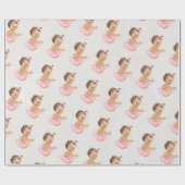 豪華でカスタムでパーソナライズなベビーシャワーのギフト ラッピングペーパー (フラット)