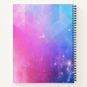 豪華でカラフルな空間幾何学 ノートブック (裏面)
