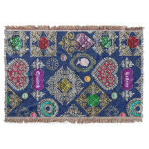 豪華でビクトリアンなジュエリーのブローチの宝石用原石のコラージュ