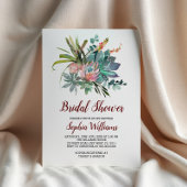 豪華でボヘミアンのようなカクスタブライダルシャワー 招待状