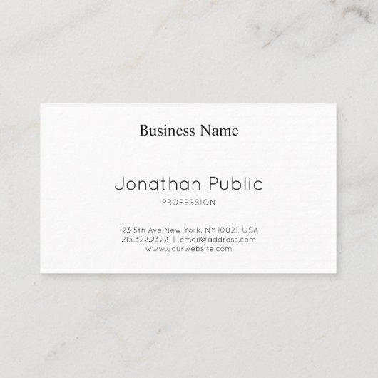 豪華でモダンでシックなデザインの銀の平野のプロフェッショナル 名刺 (裏面)