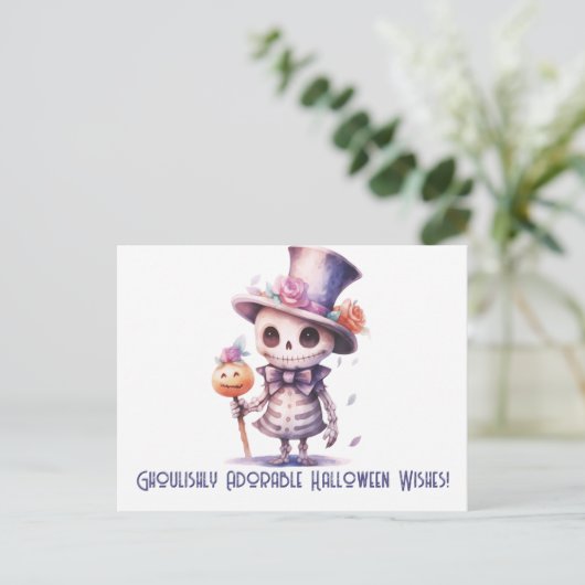 豪華で愛らしいハロウィンウィッシュハロウィーン シーズンポストカード (スタンド正面)