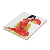 豪華で日本のな女性 タイル (側面)