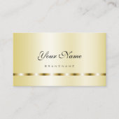 豪華で明るい金ゴールド効果プロフェッショナル 名刺 (正面)