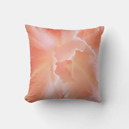 豪華で柔らかいサケによって着色されるベゴニア クッション (正面)