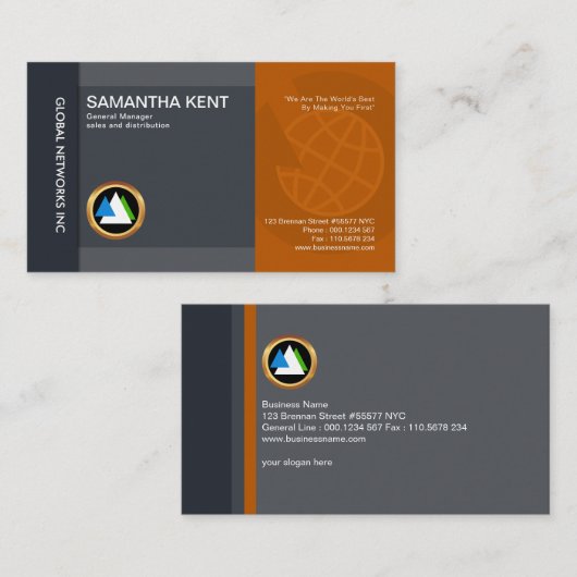 豪華で精力的な全体的なマーケティングの販売 名刺 (正面/裏面)