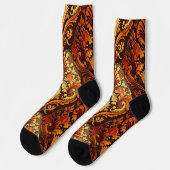 豪華で精巧な秋のヴィンテージ ソックス (左)