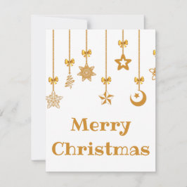 豪華で美しいクリスマスの金ゴールド玉 シーズンカード