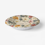 豪華で美しいヴィンテージの花のブライダルシャワー ペーパーボウル (傾斜あり)