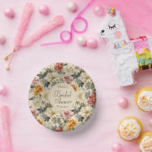 豪華で美しいヴィンテージの花のブライダルシャワー ペーパーボウル (パーティー)