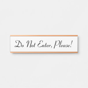 豪華で華やかな「入るなお願い！」 サインプレート