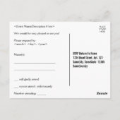 豪華で華やかな「R.S.V.P.」 ポストカード (裏面)