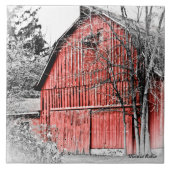 豪華で赤い納屋 タイル (正面)