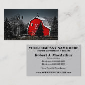 豪華で赤い納屋 名刺 (正面/裏面)