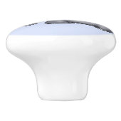 豪華で青いハート象の男の赤ちゃんの子供部屋 セラミックノブ (側面)