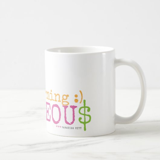 豪華なおはよう コーヒーマグカップ (右)