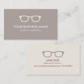 豪華なめがねの名刺 名刺 (正面/裏面)