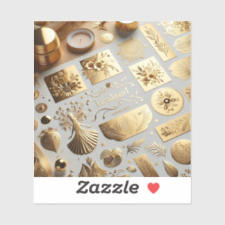 豪華なアイテム用の金結婚箔シール シール