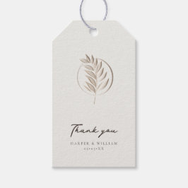 豪華なアイボリー感謝していユー ギフトタグ