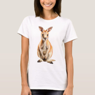 豪華なアカカンガルーの毛皮の肖像 Tシャツ