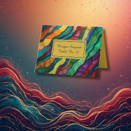 豪華なアフリカの目的地のウェディングゲストカード サンキューカード