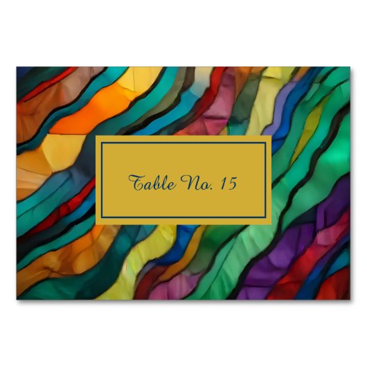 豪華なアフリカの目的地の結婚式のテーブル番号 テーブルナンバー (正面)