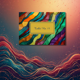 豪華なアフリカの目的地の結婚式のテーブル番号 テーブルナンバー