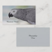 豪華なアフリカ灰色のオウム 名刺 (正面/裏面)