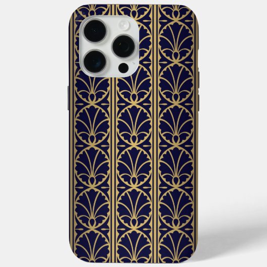 豪華なアールデコインスパイアテキストデザイン。 Case-Mate iPhoneケース (裏面)