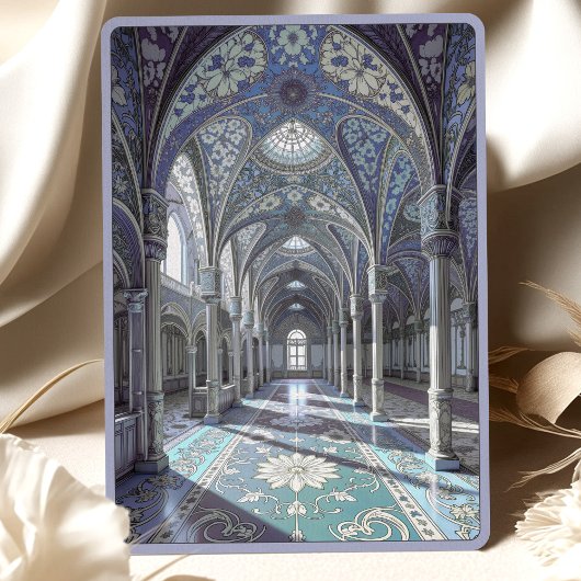 豪華なイスラーム結婚のブルーモスク詳細 招待状