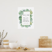 豪華なウェディングシャワーのウェルカムサイン ポスター (キッチン)