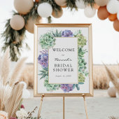 豪華なウェディングシャワーのウェルカムサイン ポスター