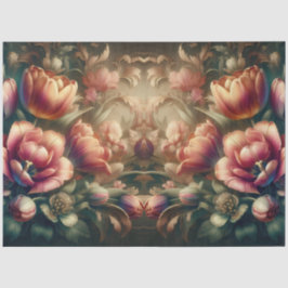 豪華なエテリアバロックフローラデコページ 薄葉紙