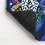 豪華なエレガンス：ダイヤモンド&宝石を刻印 マウスパッド (コーナー)