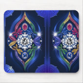 豪華なエレガンス：ダイヤモンド&宝石を刻印 マウスパッド (正面)