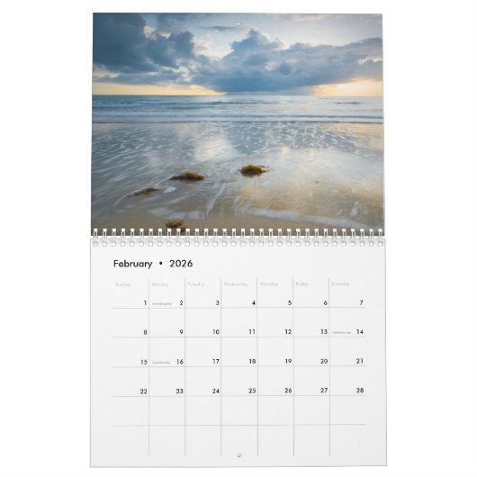 豪華なオーストラリアの景色のカレンダー- 3つのサイズ カレンダー (2月 2026)