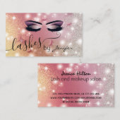 豪華なキラキラきらめくリの蝶の光のメイク 名刺 (正面/裏面)