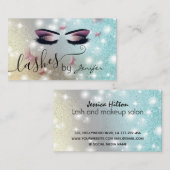 豪華なキラキラきらめくリの蝶の光のメイク 名刺 (正面/裏面)