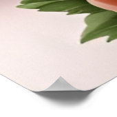 豪華なクリスタルワイングラスの水色 ポスター (角)