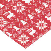 豪華なクリスマスのセーターの刺激を受けたで赤いデザイン ショートテーブルランナー (コーナー)