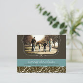 豪華なクリスマスの写真カード シーズンカード (スタンド正面)