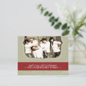 豪華なクリスマスの写真カード シーズンカード (スタンド正面)