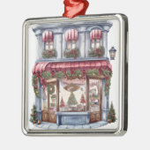 豪華なクリスマスの店舗の外観 メタルオーナメント (左)