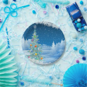 豪華なクリスマスの紙皿 ペーパープレート (パーティー)