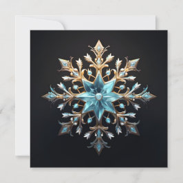 豪華なクリスマスの雪の結晶　ホリデーカード シーズンカード
